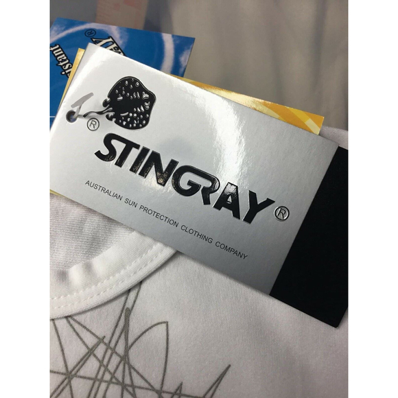 NWT Stingray Graphic Girls Sz 16 Short Sleeves Chlorine Resistant T-Shirt - Picture 3 of 11